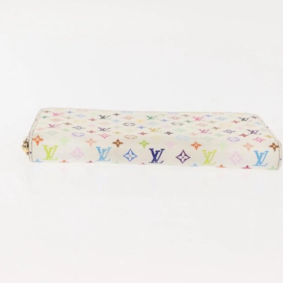 LOUIS VUITTON Monogram Multicolor Zippy Wallet Wallet White M60241 Auth BA6676 - Picture 7 of 14